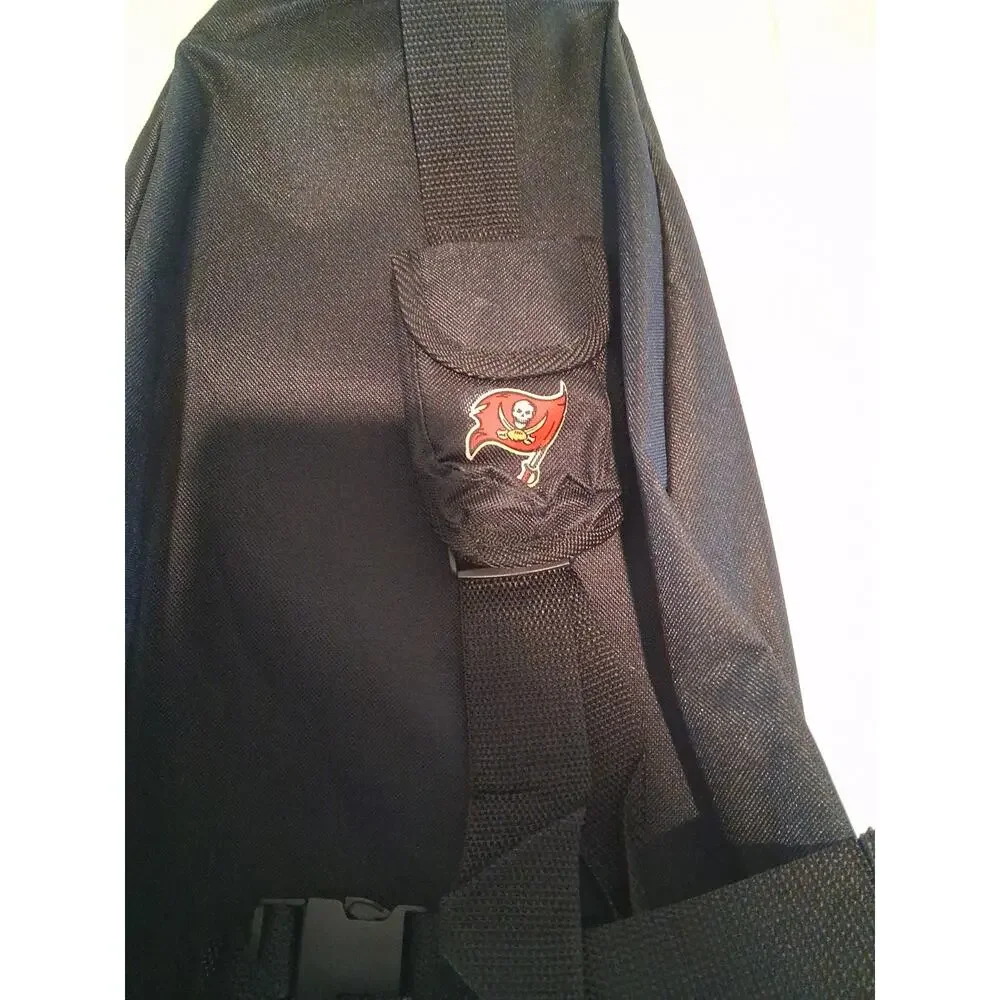 VTG Tampa Bay Buccaneers Dodge 30 Seasons 1976-2005 Black Sling Backpack Bag NOS